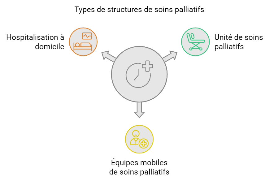 Types de structures de soins palliatifs