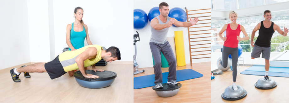 Exercices avec Balance Board pour la rééducation proprioceptive