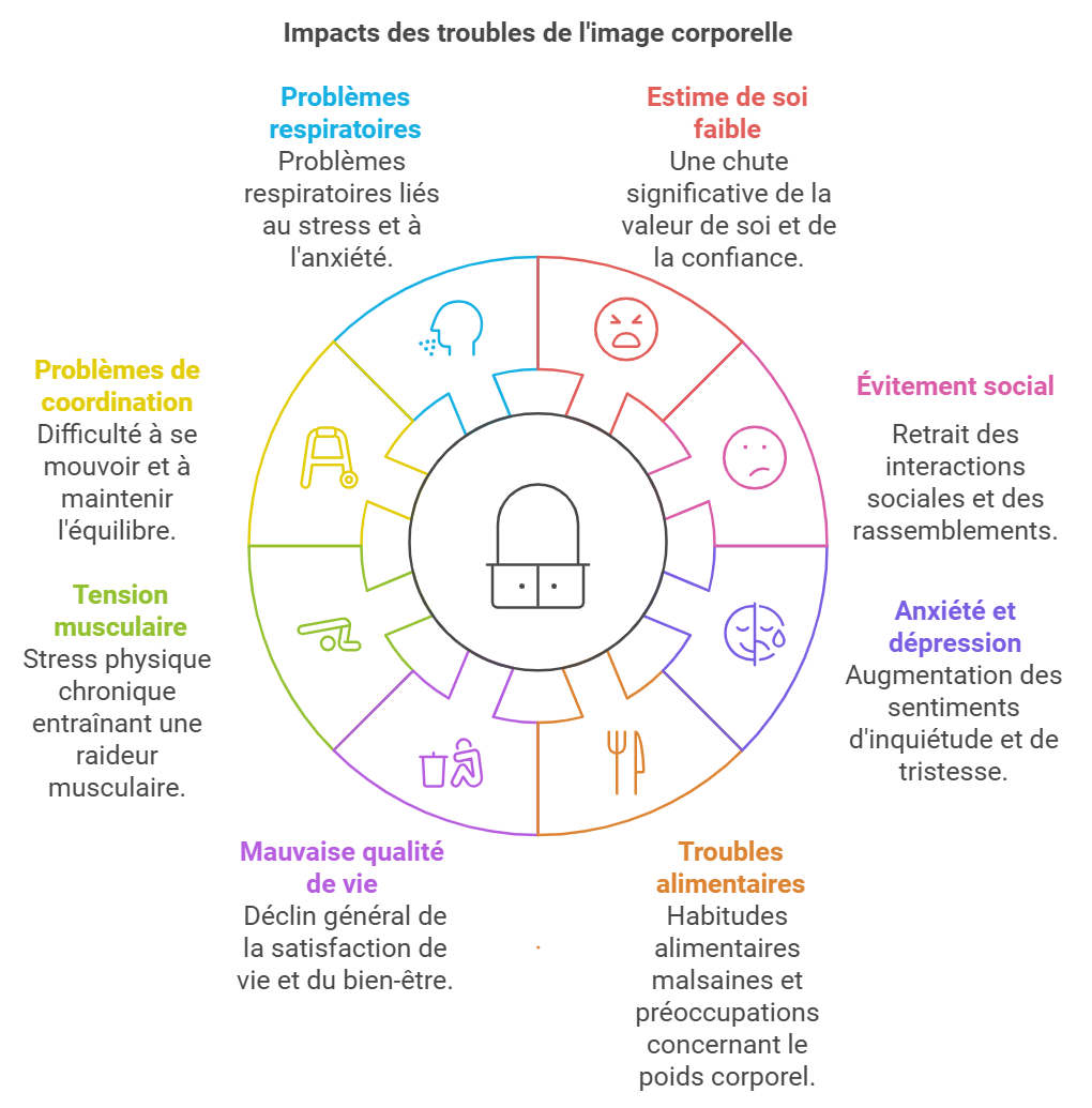 Impacts des troubles de l'image corporelle