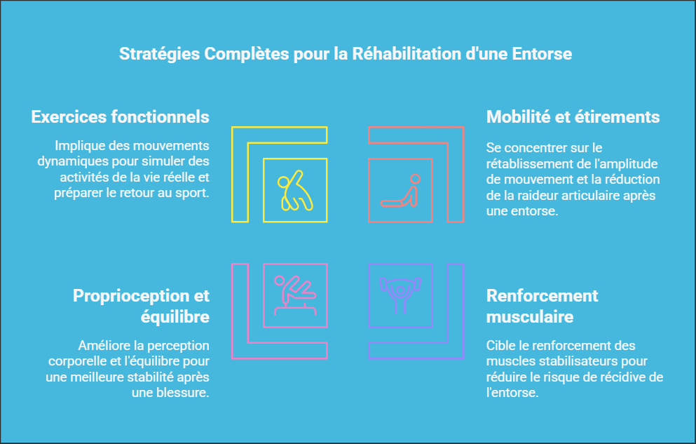 Stratégies complètes pour la réhabilitation d'une entorse